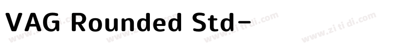 VAG Rounded Std字体转换